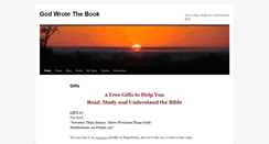 Desktop Screenshot of godwrotethebook.com