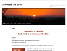 Tablet Screenshot of godwrotethebook.com